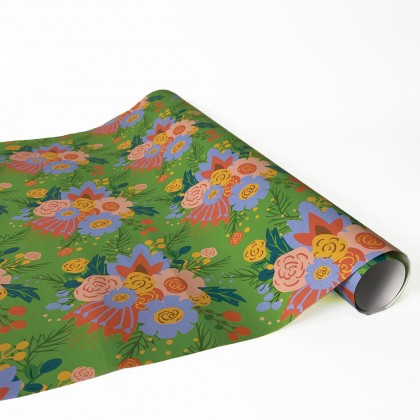 Flower Wrapping Paper Set - Blooming Passion